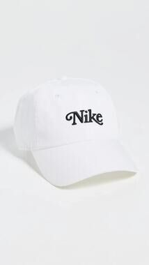 Nike Club Cap White Black Unisex Adults Size L/XL Script Hat FV5555-100 NWT